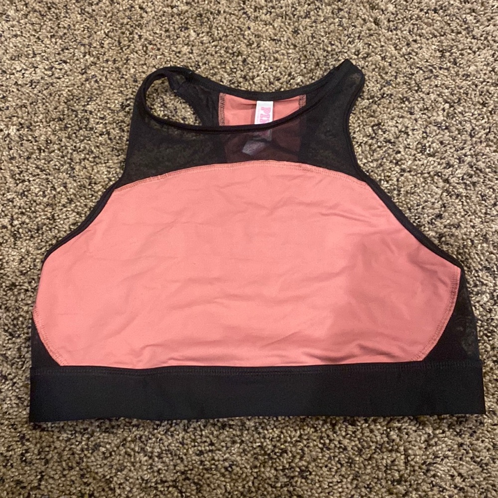 Pink Victorias Secret sports bra